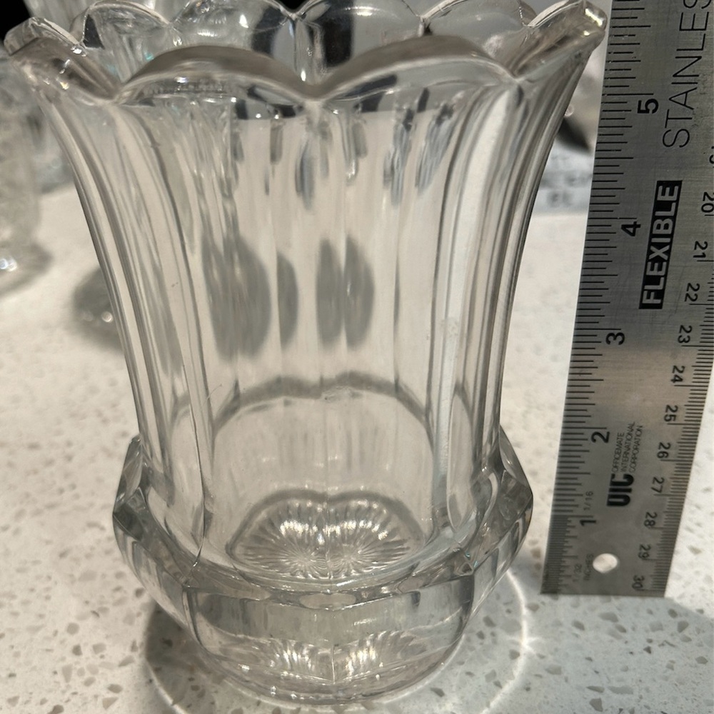 Vintage heavy crystal vase
